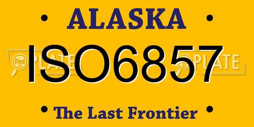 ISO6857 Alaska License Plate