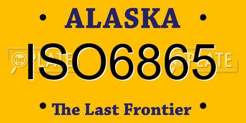 ISO6865 Alaska License Plate