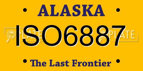 ISO6887 Alaska License Plate