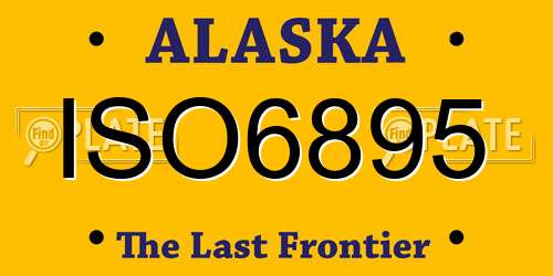 ISO6895 Alaska License Plate