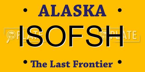 ISOFSH Alaska License Plate