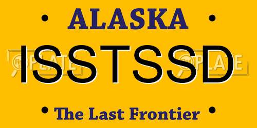 ISSTSSD Alaska License Plate