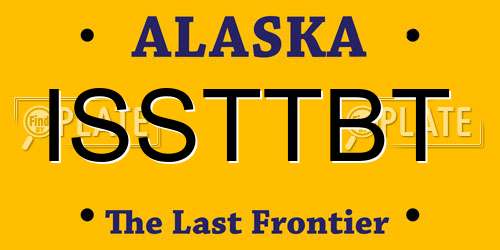 ISSTTBT Alaska License Plate