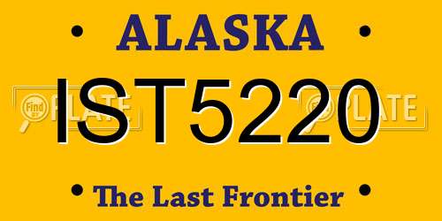 IST5220 Alaska License Plate