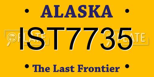 IST7735 Alaska License Plate