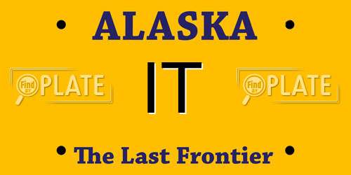IT Alaska License Plate