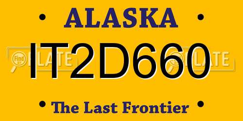 IT2D660 Alaska License Plate