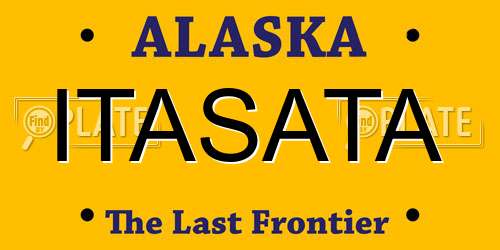 ITASATA Alaska License Plate