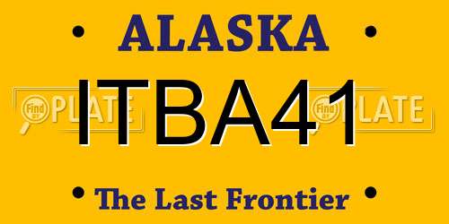 ITBA41 Alaska License Plate