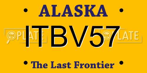 ITBV57 Alaska License Plate