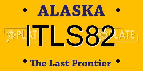 ITLS82 Alaska License Plate