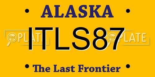 ITLS87 Alaska License Plate