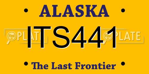 ITS441 Alaska License Plate