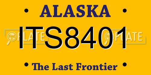 ITS8401 Alaska License Plate