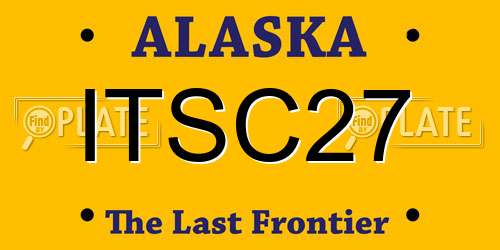 ITSC27 Alaska License Plate