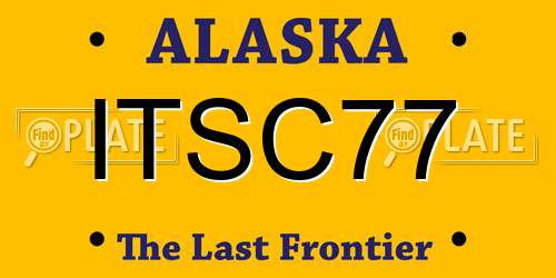 ITSC77 Alaska License Plate