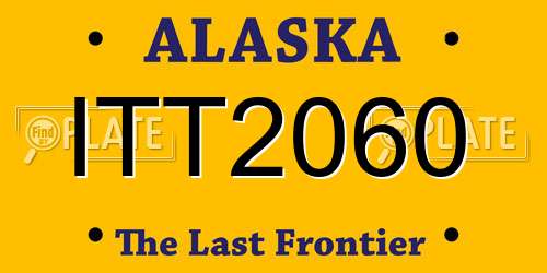 ITT2060 Alaska License Plate