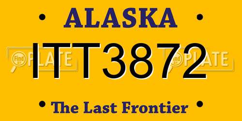 ITT3872 Alaska License Plate