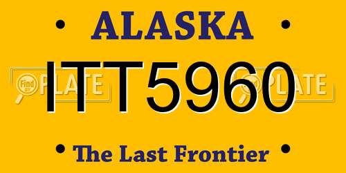 ITT5960 Alaska License Plate