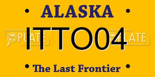 ITTO04 Alaska License Plate