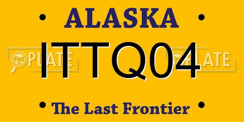 ITTQ04 Alaska License Plate