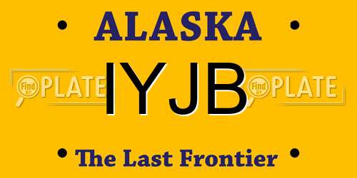 IYJB Alaska License Plate