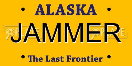 JAMMER Alaska License Plate