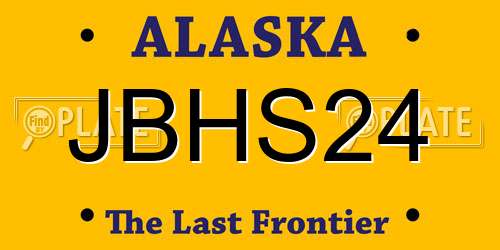 JBHS24 Alaska License Plate