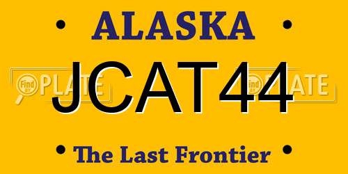 JCAT44 Alaska License Plate