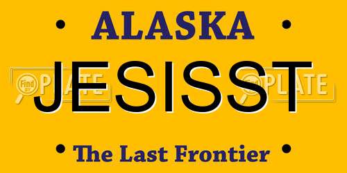 JESISST Alaska License Plate