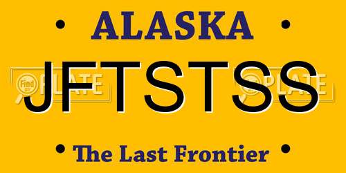 JFTSTSS Alaska License Plate