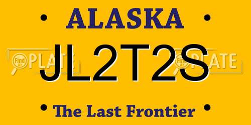 JL2T2S Alaska License Plate