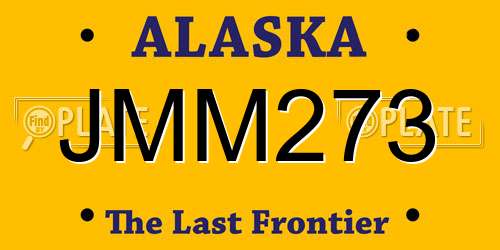 JMM273 Alaska License Plate