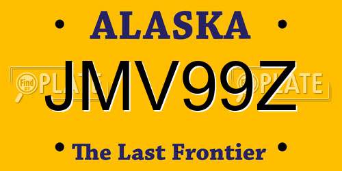 JMV99Z Alaska License Plate