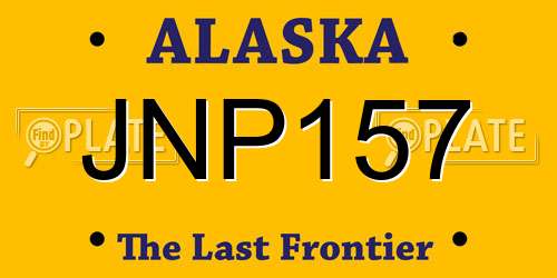 JNP157 Alaska License Plate