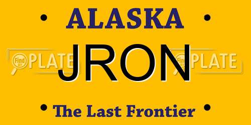 JRON Alaska License Plate