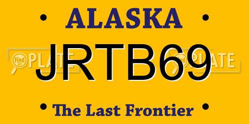 JRTB69 Alaska License Plate