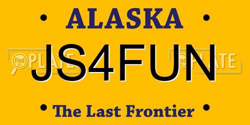 JS4FUN Alaska License Plate