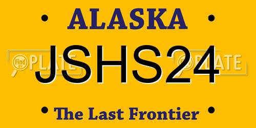 JSHS24 Alaska License Plate