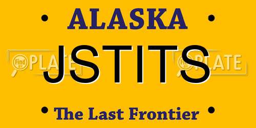 JSTITS Alaska License Plate