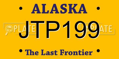 JTP199 Alaska License Plate