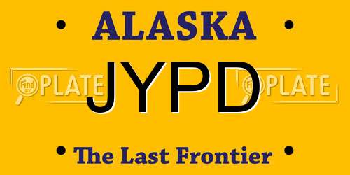 JYPD Alaska License Plate