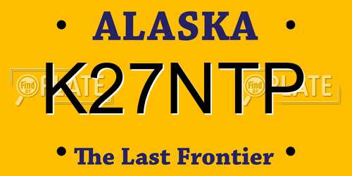 K27NTP Alaska License Plate