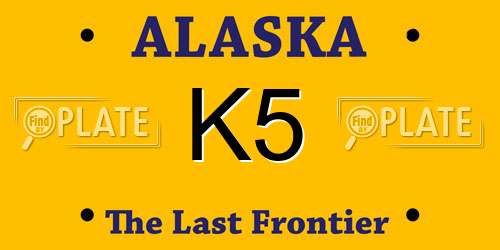 K5 Alaska License Plate