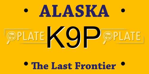 K9P Alaska License Plate