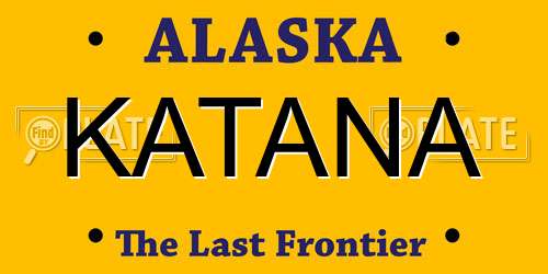 KATANA Alaska License Plate
