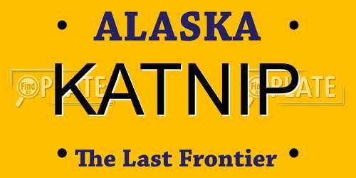 KATNIP Alaska License Plate