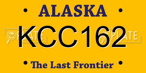 KCC162 Alaska License Plate