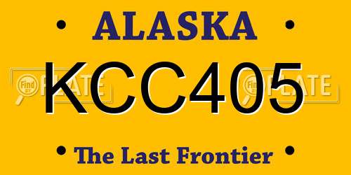 KCC405 Alaska License Plate