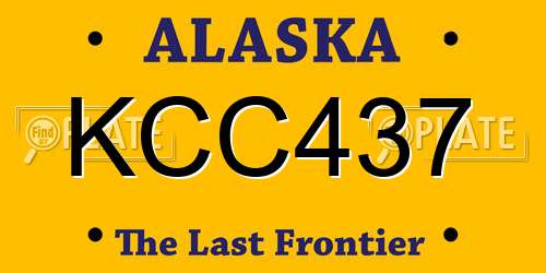 KCC437 Alaska License Plate